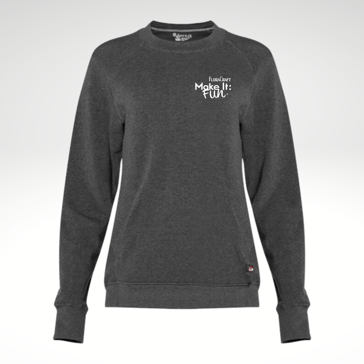 Badger - FitFlex Women's French Terry Sweatshirt in Charcoal