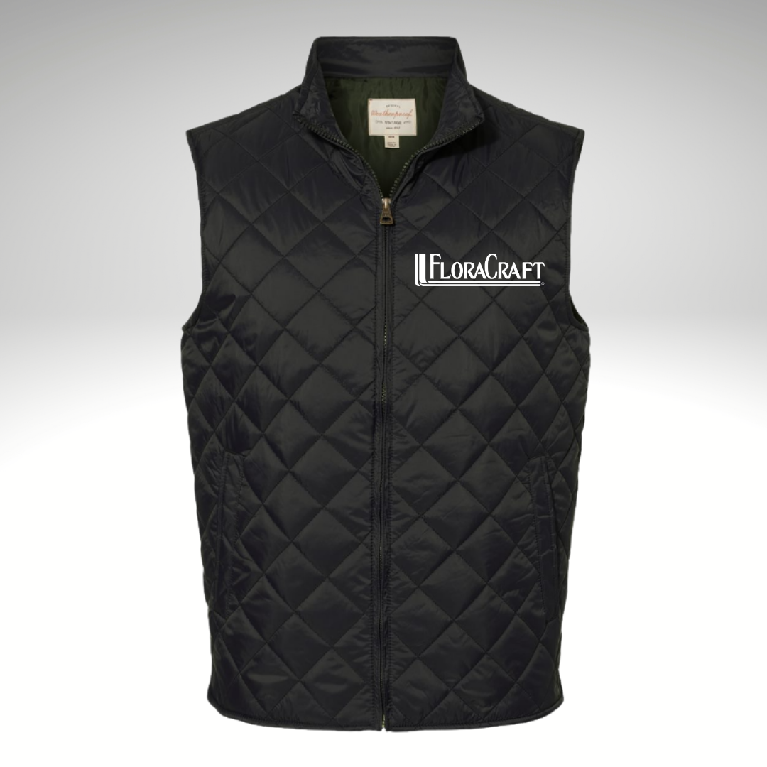 Weatherproof - Vintage Diamond Quilted Vest in Black - Heat Seal