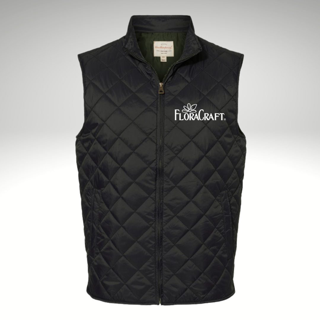 Weatherproof - Vintage Diamond Quilted Vest in Black - Heat Seal