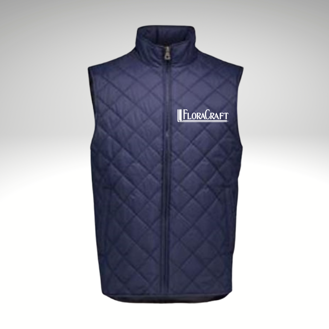 Weatherproof - Vintage Diamond Quilted Vest in Navy - Heat Seal