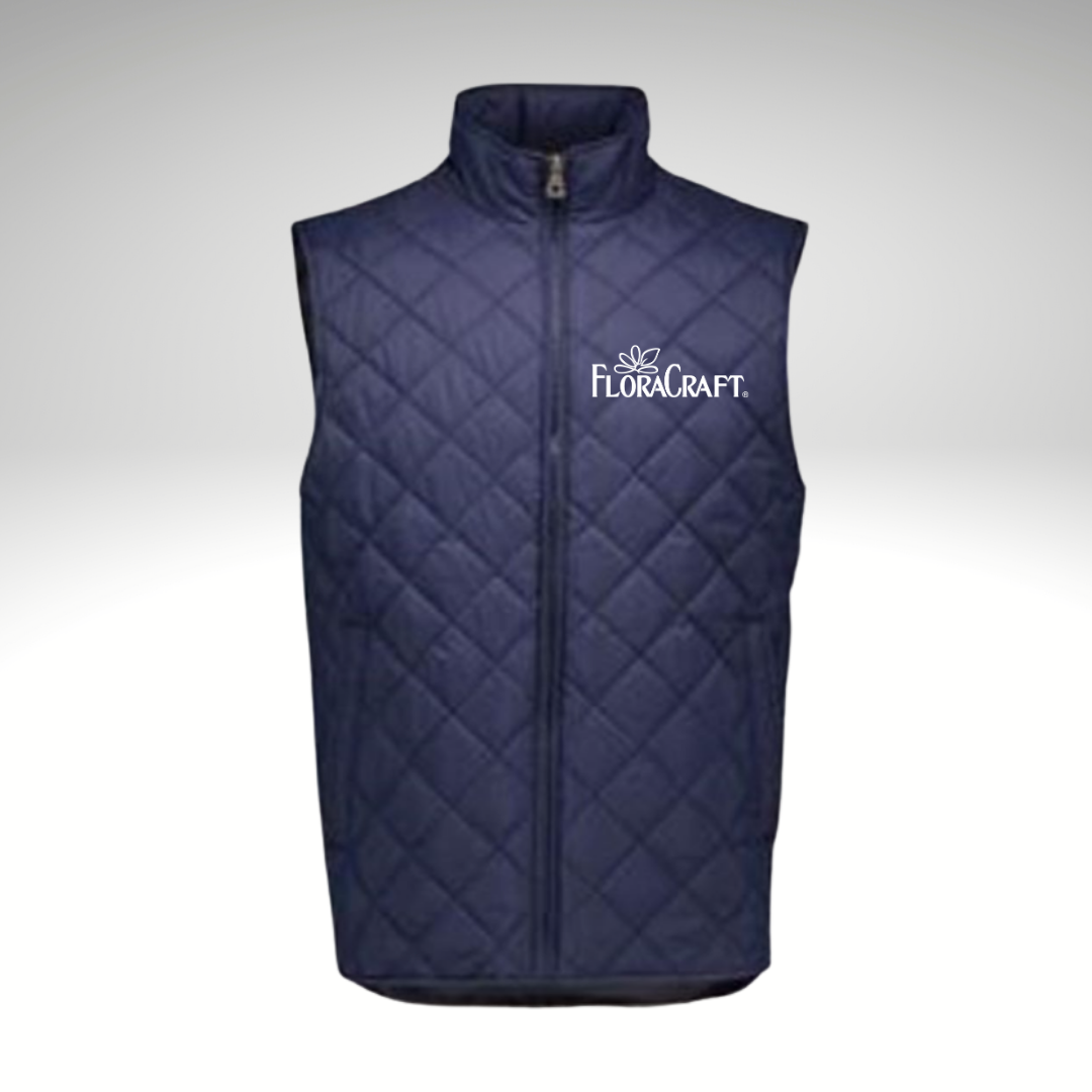Weatherproof - Vintage Diamond Quilted Vest in Navy - Heat Seal