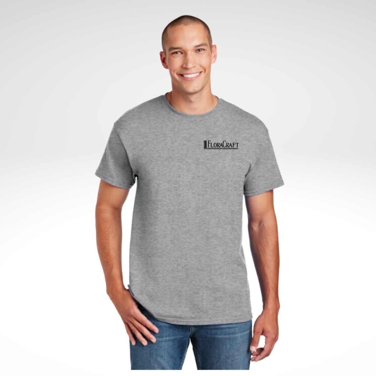 Gildan® DryBlend 50/50 T-Shirt in Sport Grey - Heat Seal