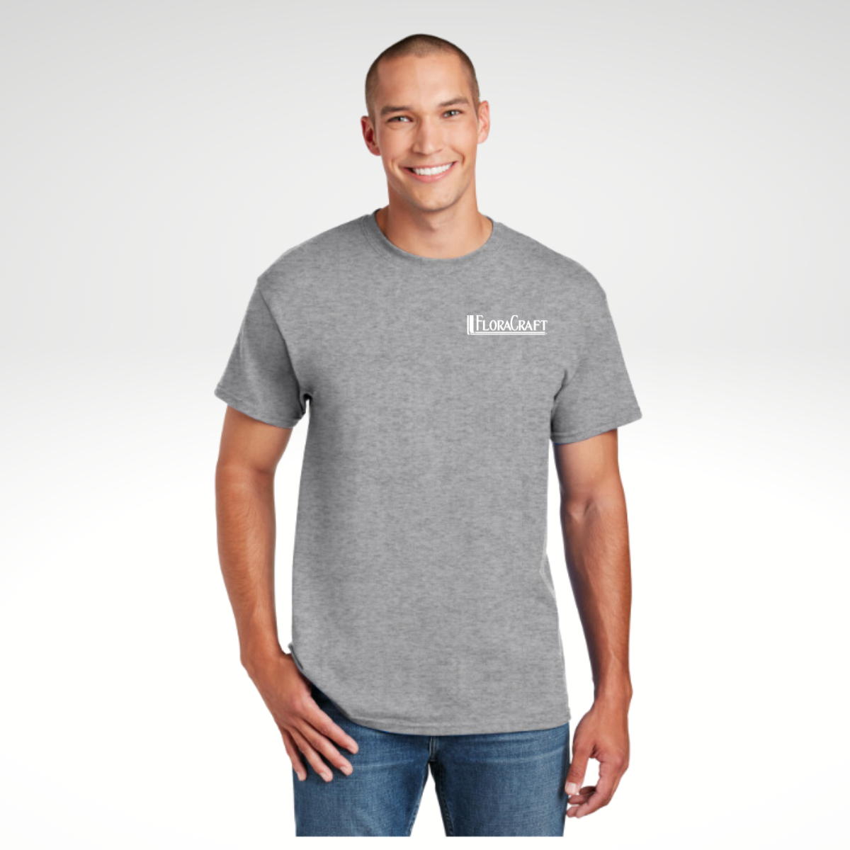 Gildan® DryBlend 50/50 T-Shirt in Sport Grey - Heat Seal