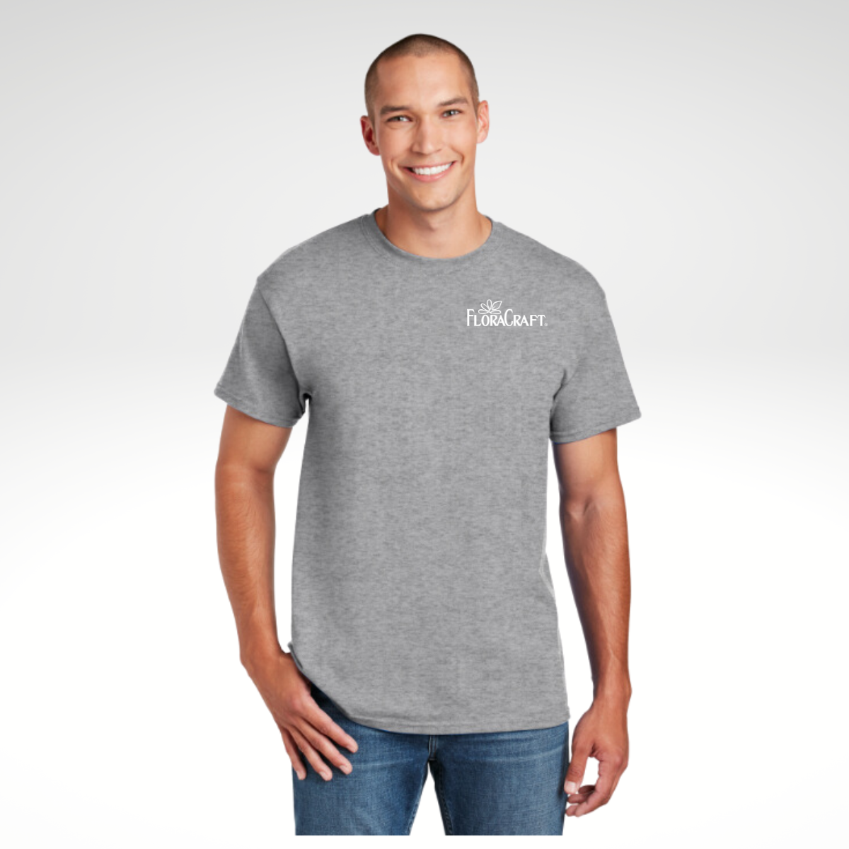 Gildan® DryBlend 50/50 T-Shirt in Sport Grey - Heat Seal