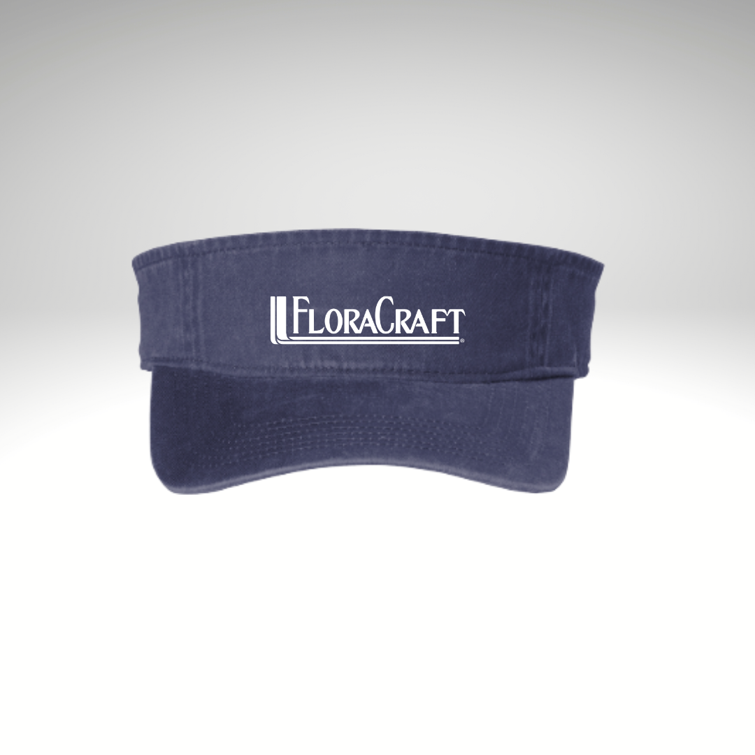 Port Authority® Beach Wash® Visor in Denim Blue