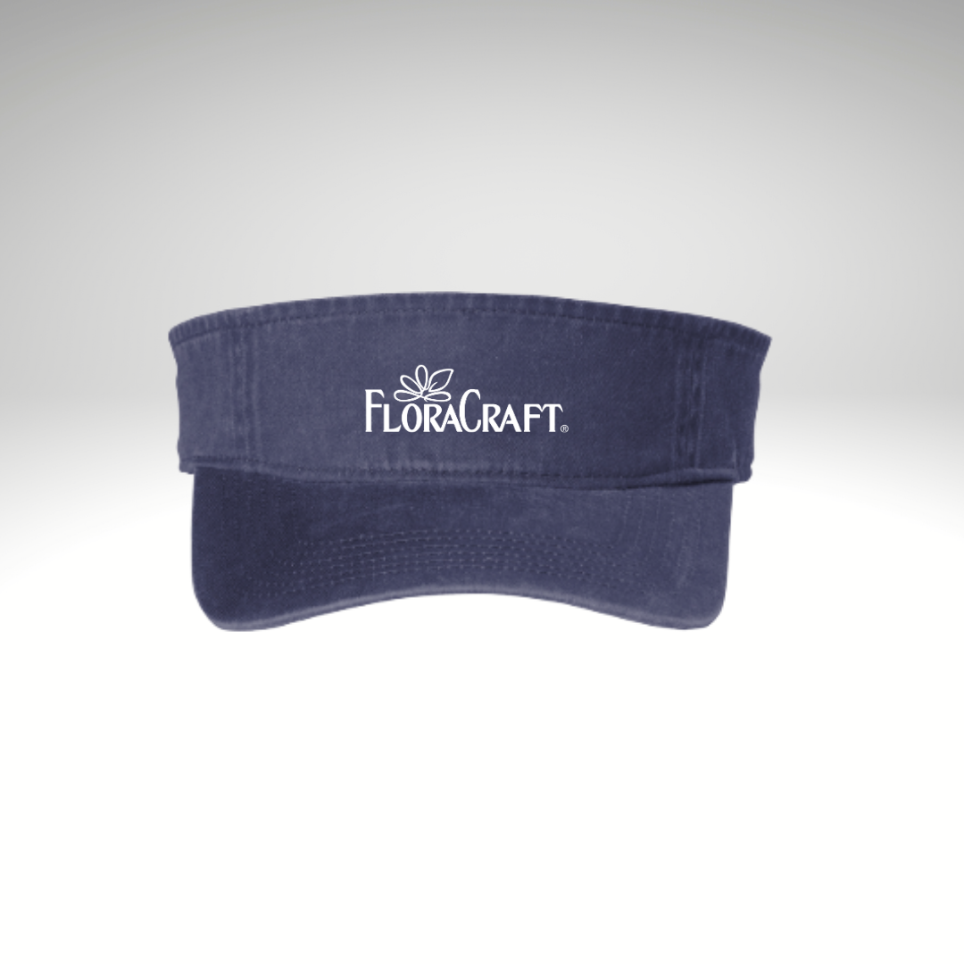 Port Authority® Beach Wash® Visor in Denim Blue