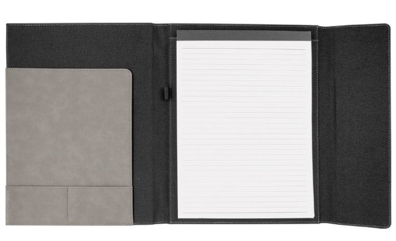9 1/2" x 12" Canvas Portfolio with Notepad