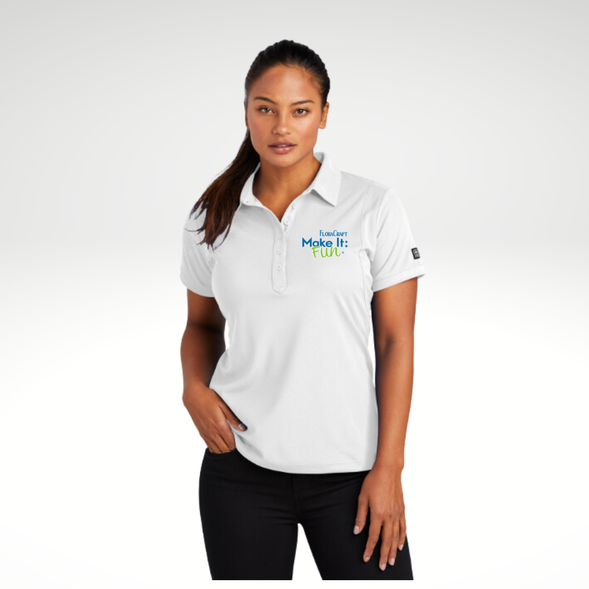 OGIO® - Jewel Polo in White - Embroidery