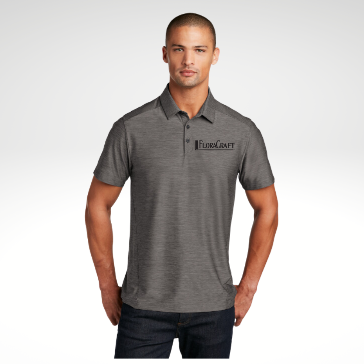OGIO ® Slate Polo in Gear Grey - Embroidery