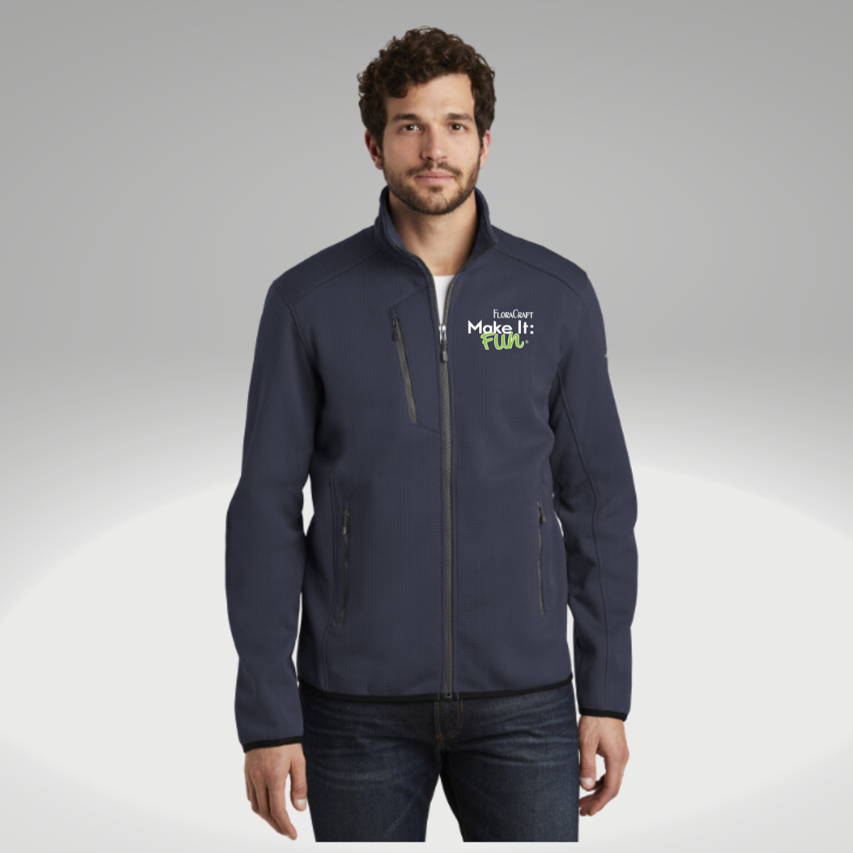 Eddie Bauer ® Dash Full-Zip Fleece Jacket in River Blue Navy - Heat Seal