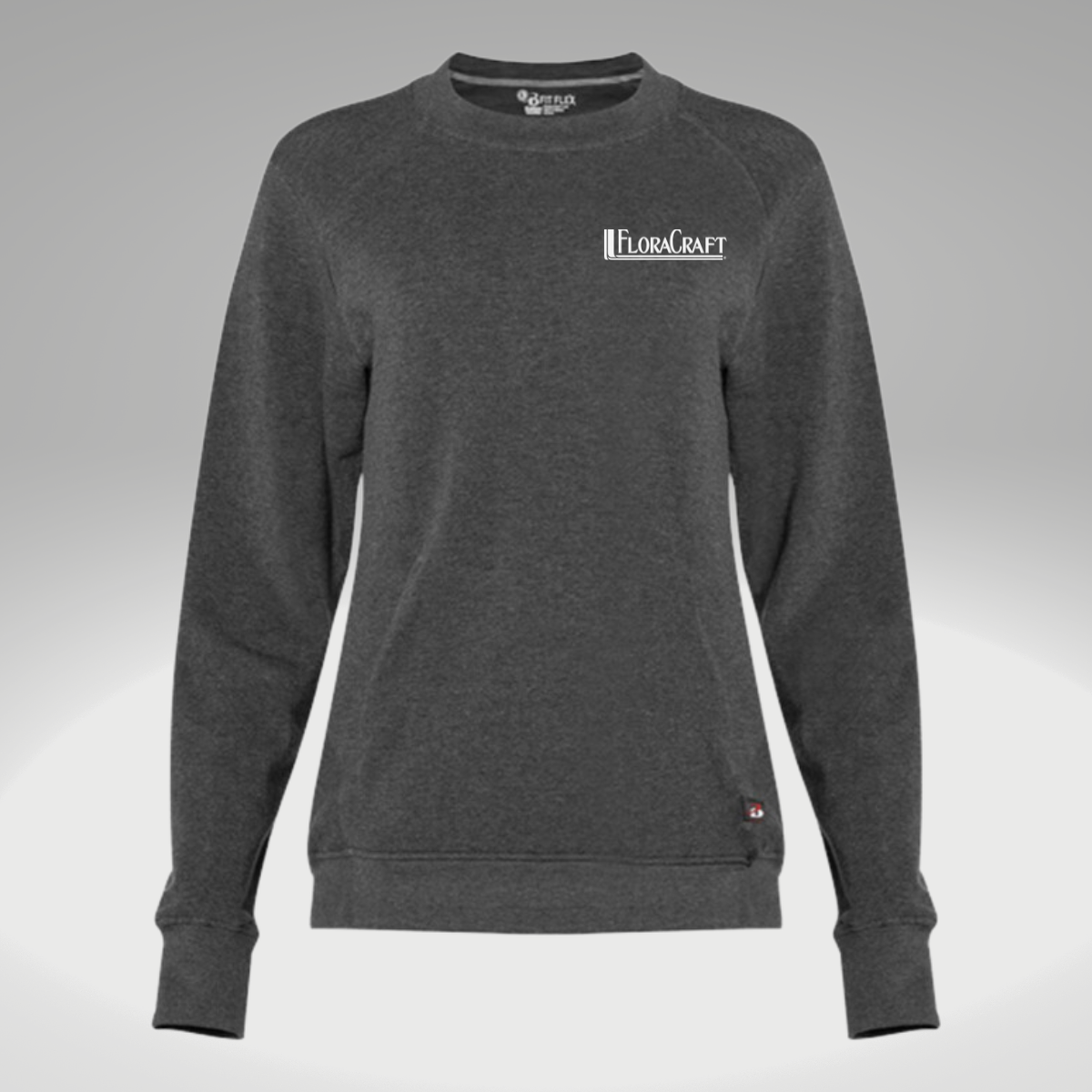 Badger - FitFlex Women's French Terry Sweatshirt in Charcoal