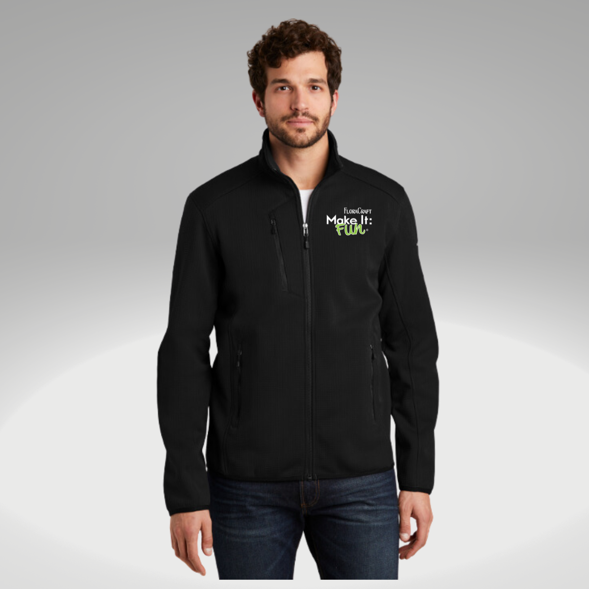 Eddie Bauer ® Dash Full-Zip Fleece Jacket in Black - Heat Seal