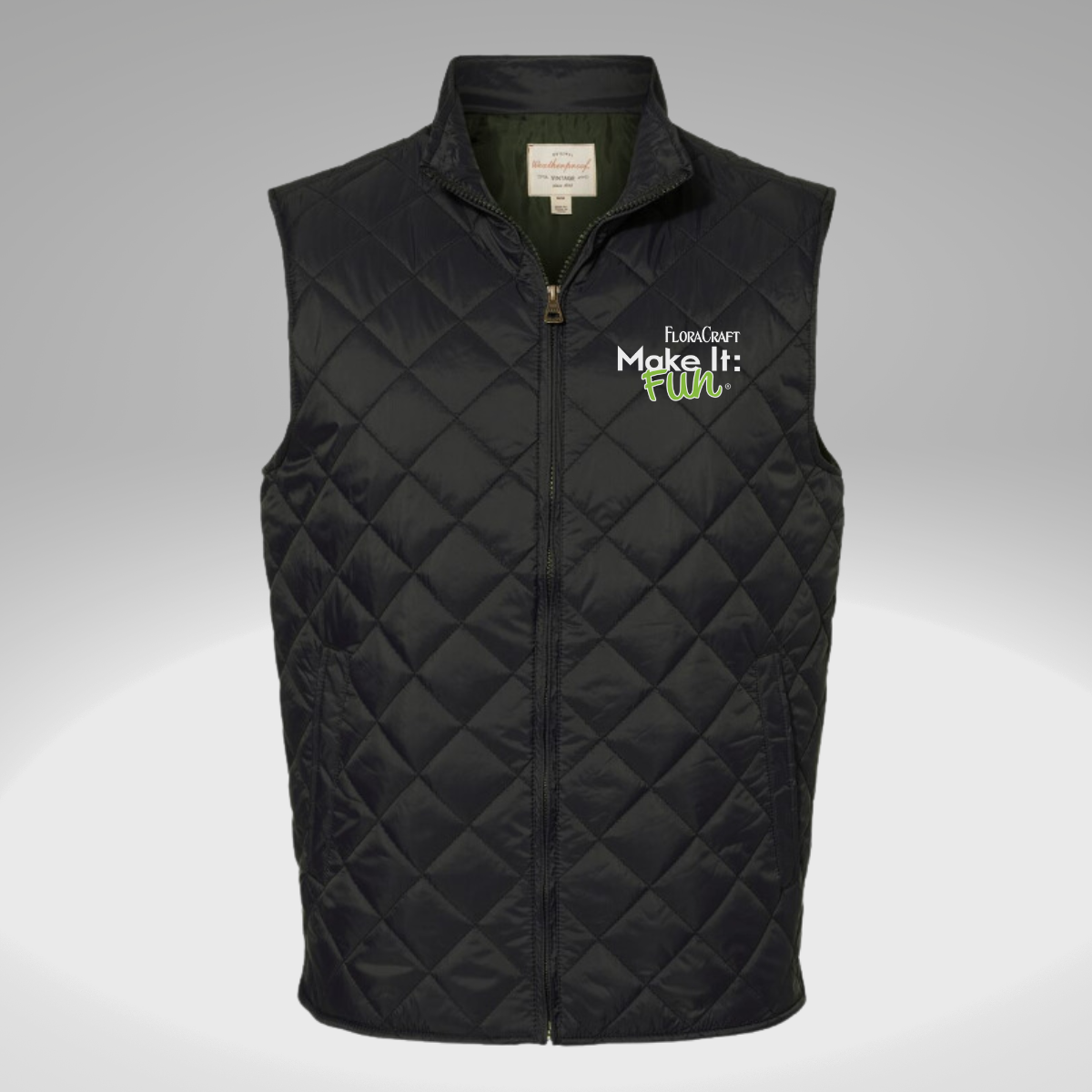 Weatherproof - Vintage Diamond Quilted Vest in Black - Heat Seal
