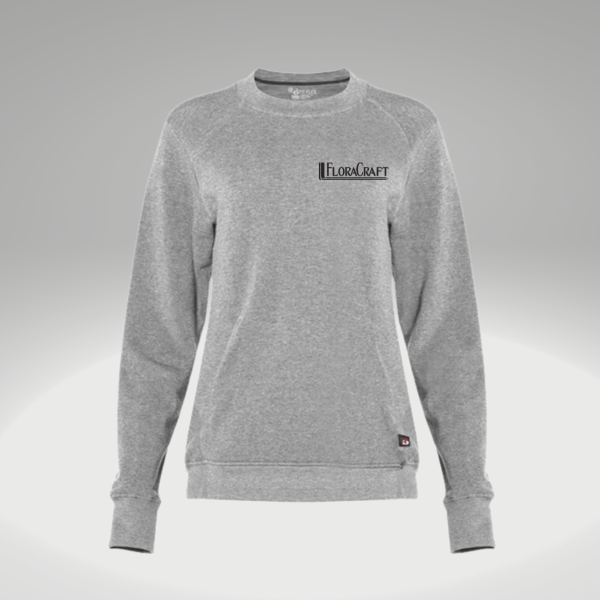 Badger - FitFlex Women's French Terry Sweatshirt in Oxford - Heat Seal