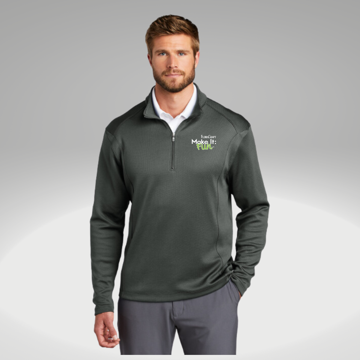 Nike Sport Cover-Up in Anthracite - Heat Seal