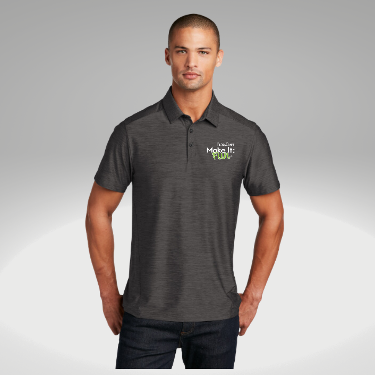 OGIO ® Slate Polo in Blacktop - Embroidery