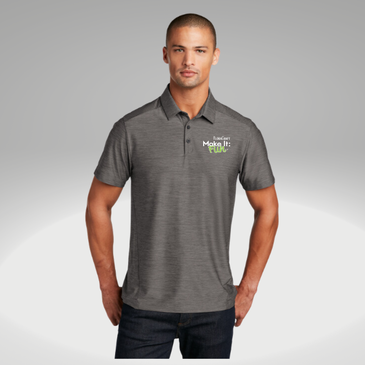 OGIO ® Slate Polo in Gear Grey - Embroidery
