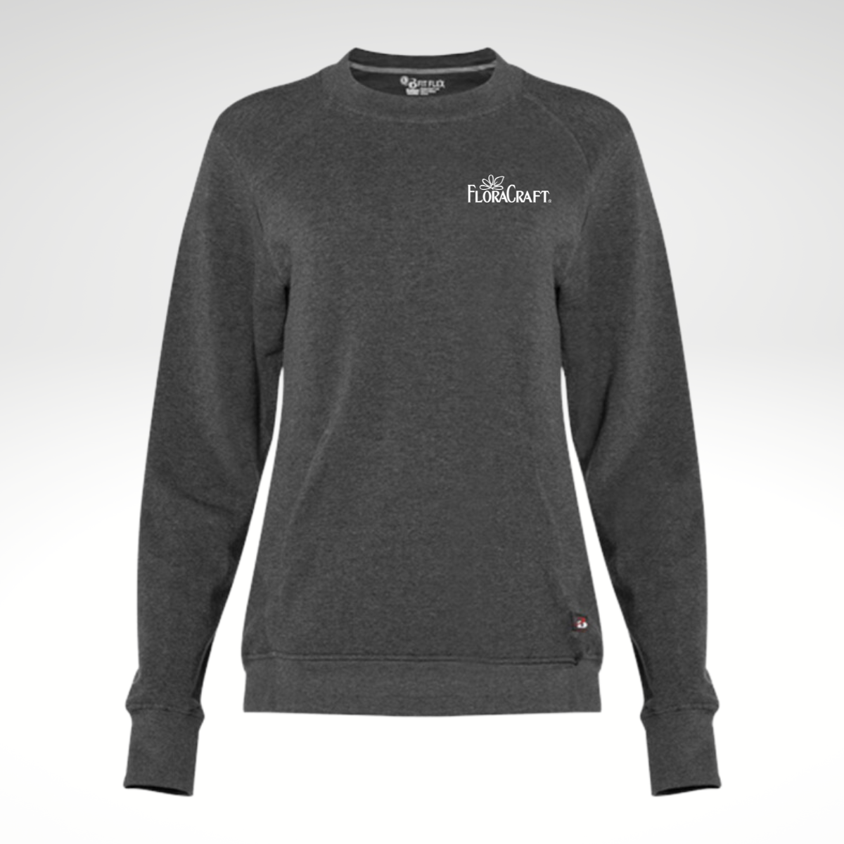 Badger - FitFlex Women's French Terry Sweatshirt in Charcoal - Heat Seal