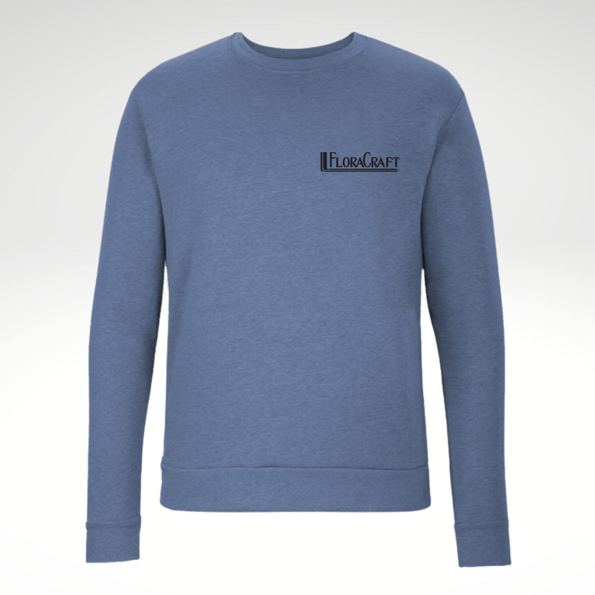 Next Level - Unisex Malibu Crewneck Sweatshirt in Heather Bay Blue - Embroidery