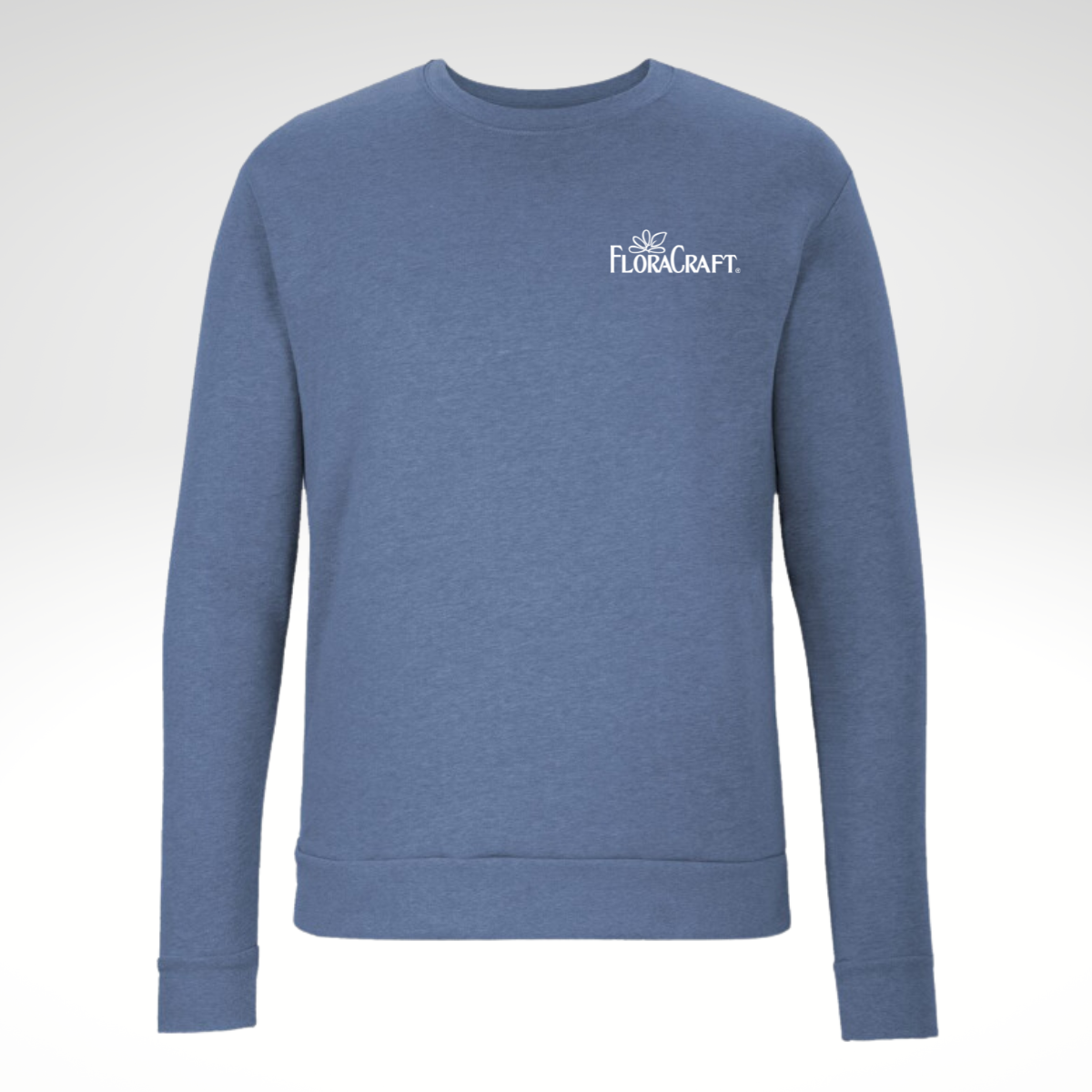 Next Level - Unisex Malibu Crewneck Sweatshirt in Heather Bay Blue - Embroidery