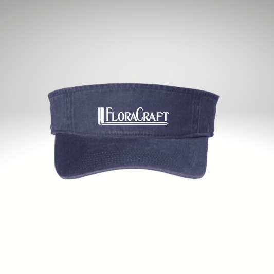 Port Authority® Beach Wash® Visor in Denim Blue
