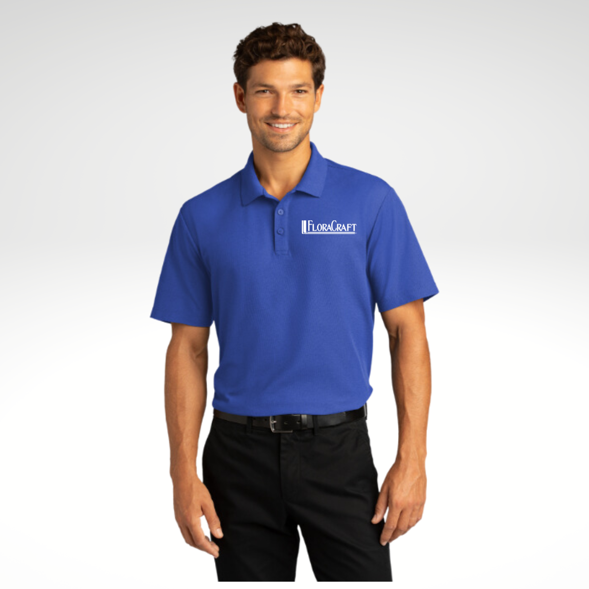 Port Authority ® SuperPro React ™ Polo in True Royal - Embroidery