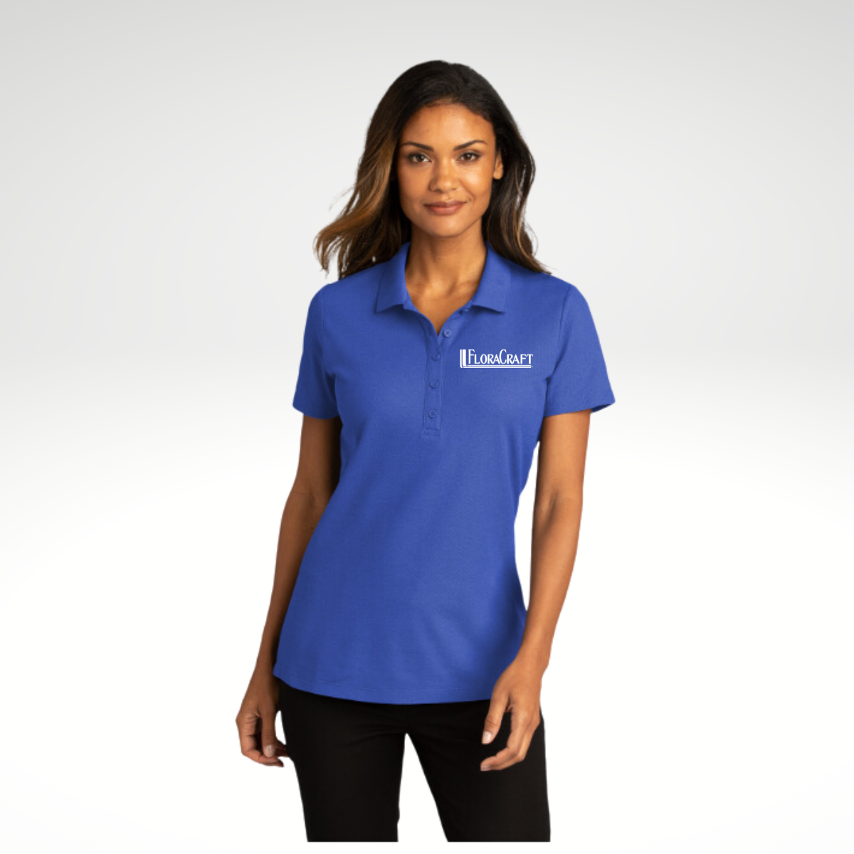 Port Authority® Ladies SuperPro React™ Polo in True Royal - Embroidery