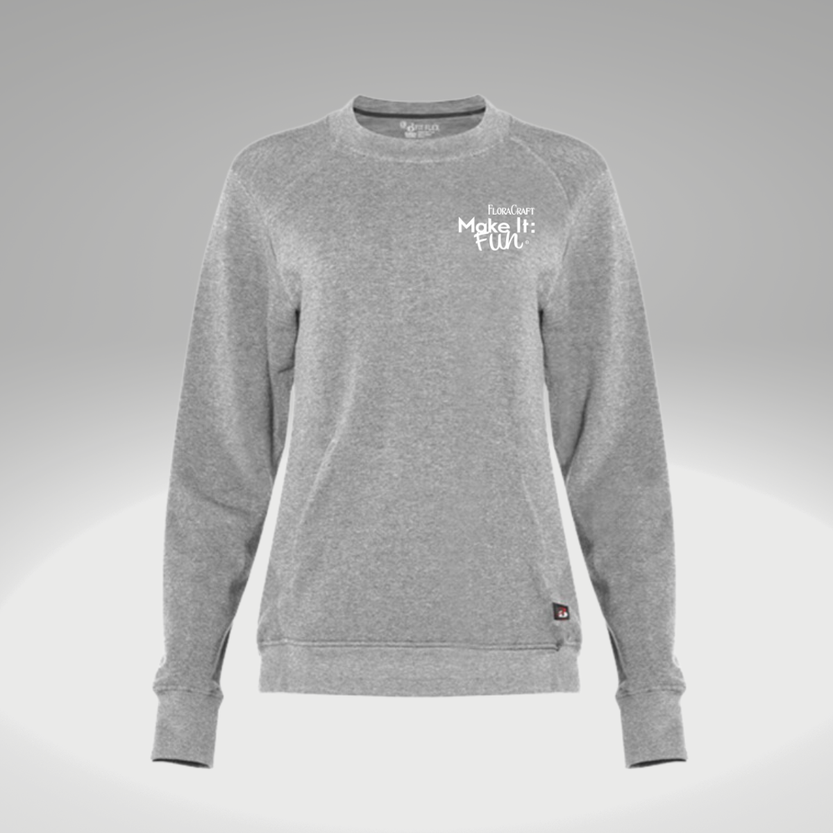 Badger - FitFlex Women's French Terry Sweatshirt in Oxford - Heat Seal